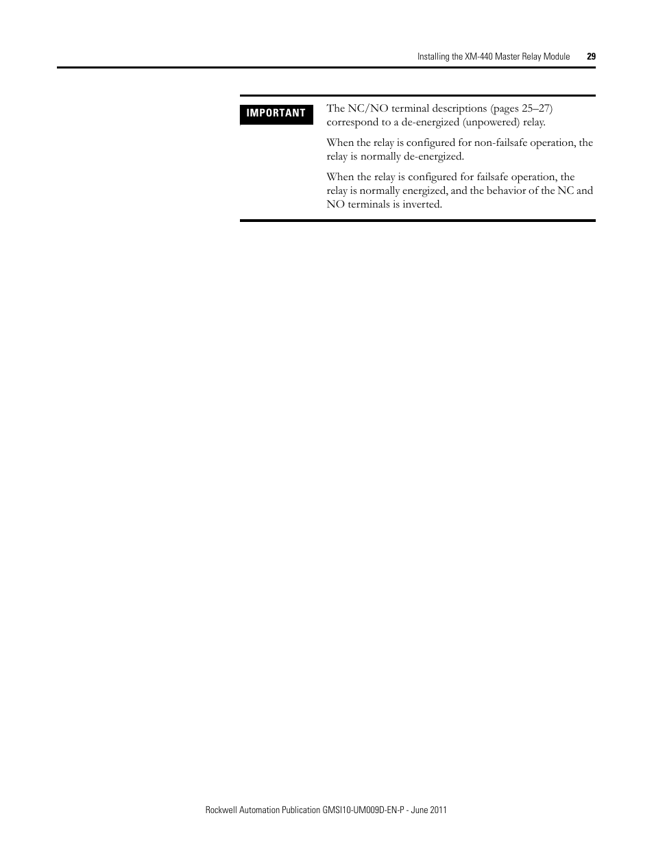 Rockwell Automation 1440-RMA00-04RC XM-440 Master Relay Module User Manual | Page 29 / 100