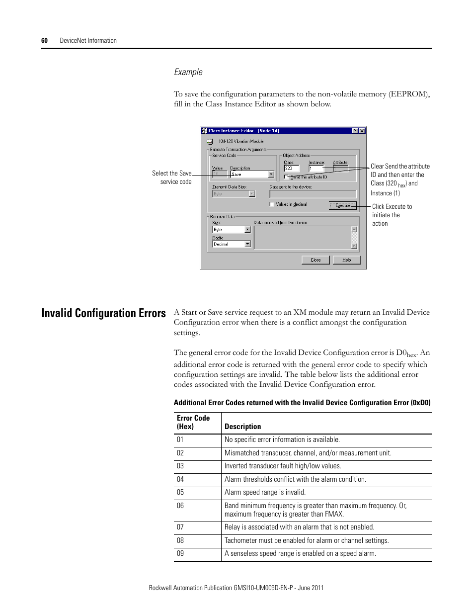 Invalid configuration errors | Rockwell Automation 1440-RMA00-04RC XM-440 Master Relay Module User Manual | Page 60 / 100