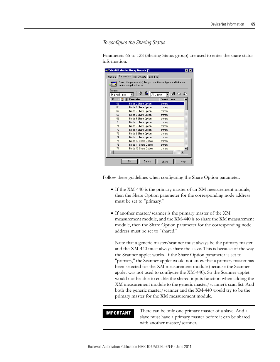 Rockwell Automation 1440-RMA00-04RC XM-440 Master Relay Module User Manual | Page 65 / 100