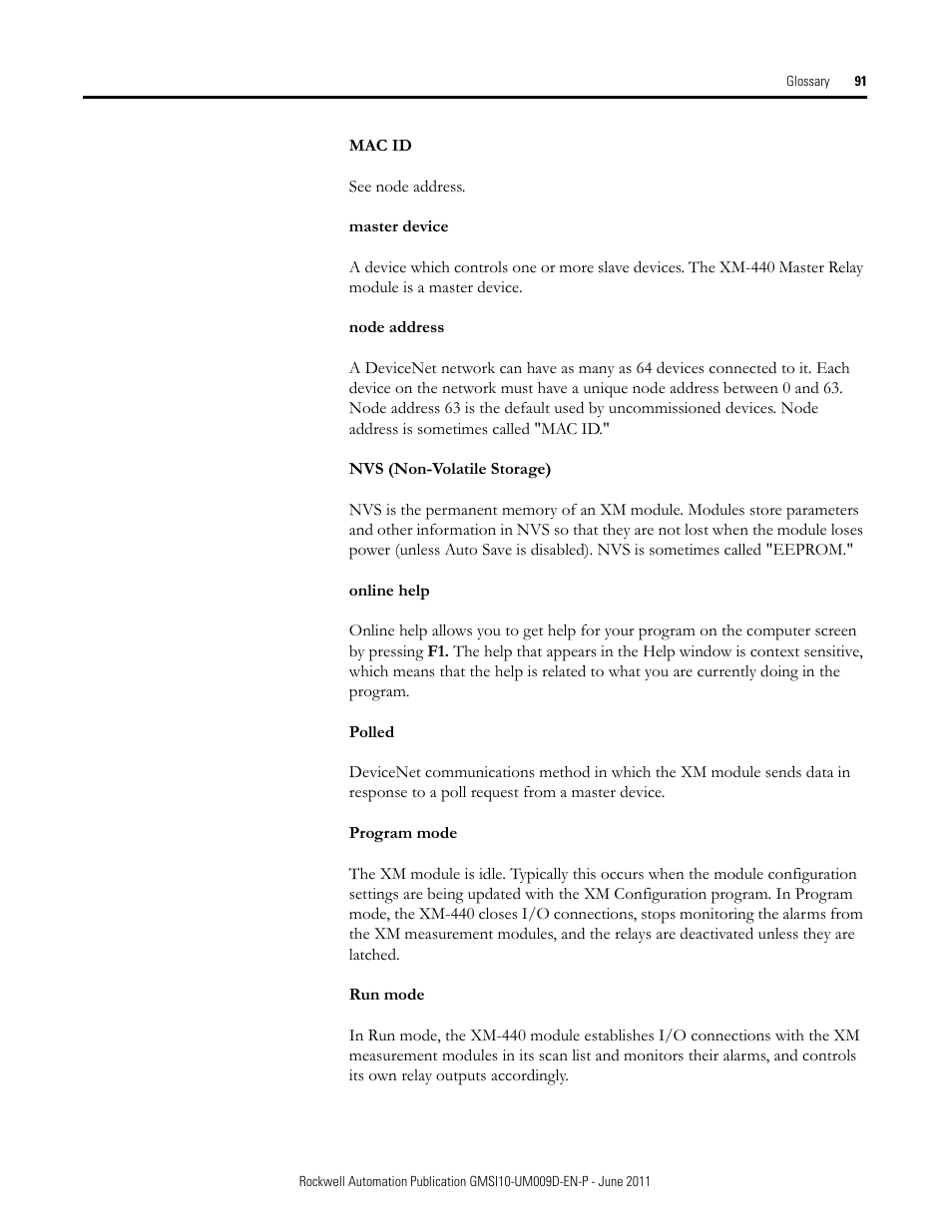 Rockwell Automation 1440-RMA00-04RC XM-440 Master Relay Module User Manual | Page 91 / 100