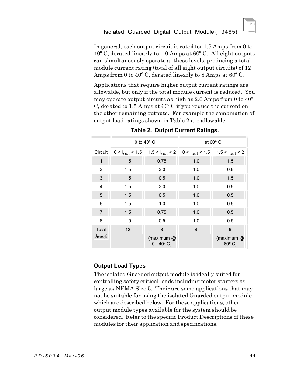 Rockwell Automation T3485 ICS Regent Isolated Guarded Output Modules User Manual | Page 11 / 22