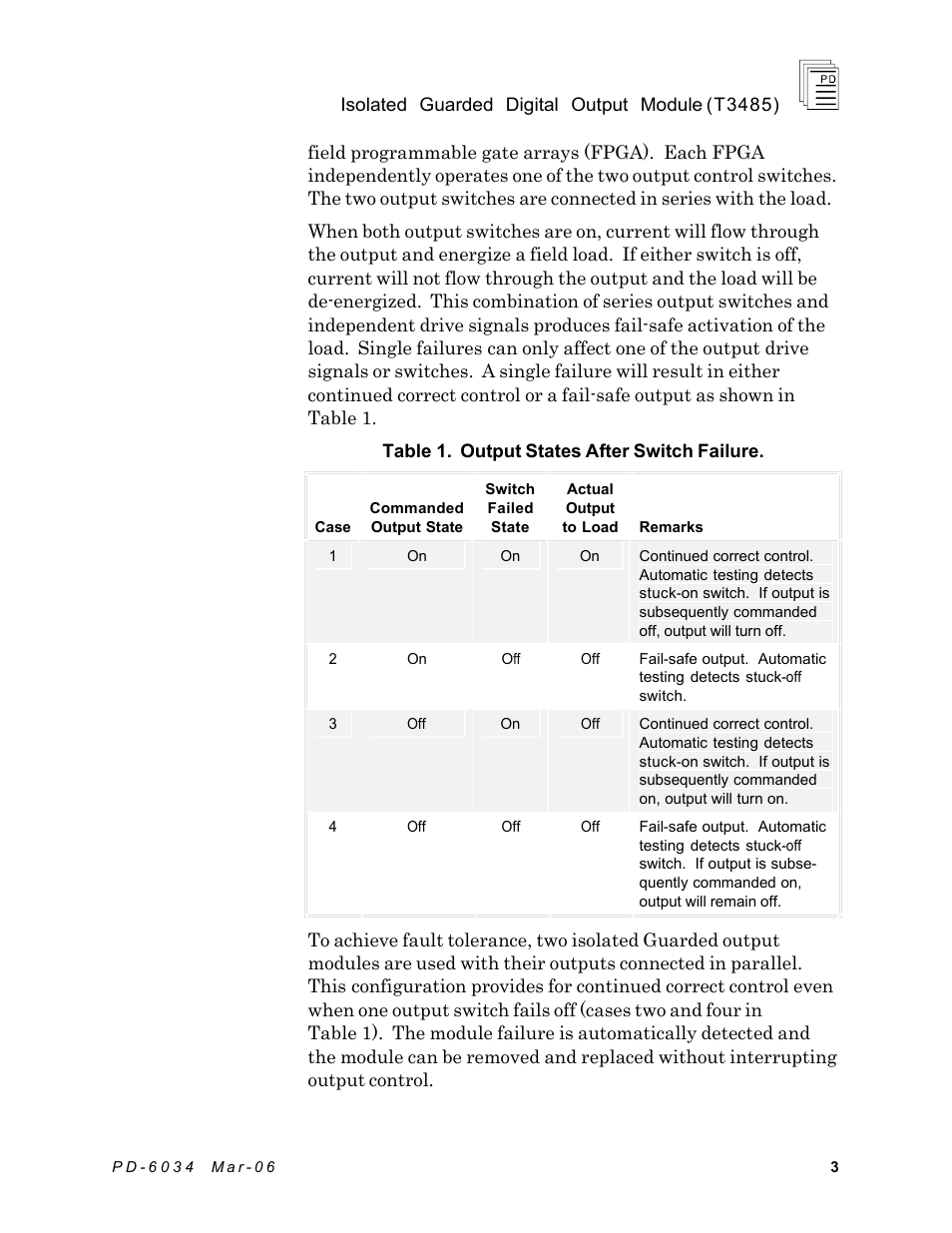 Rockwell Automation T3485 ICS Regent Isolated Guarded Output Modules User Manual | Page 3 / 22