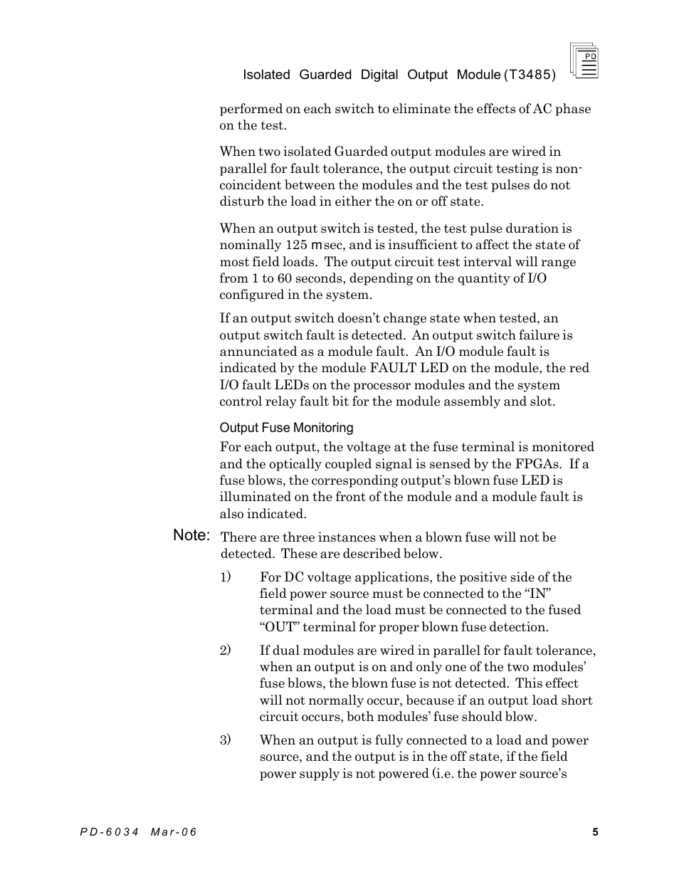 Rockwell Automation T3485 ICS Regent Isolated Guarded Output Modules User Manual | Page 5 / 22