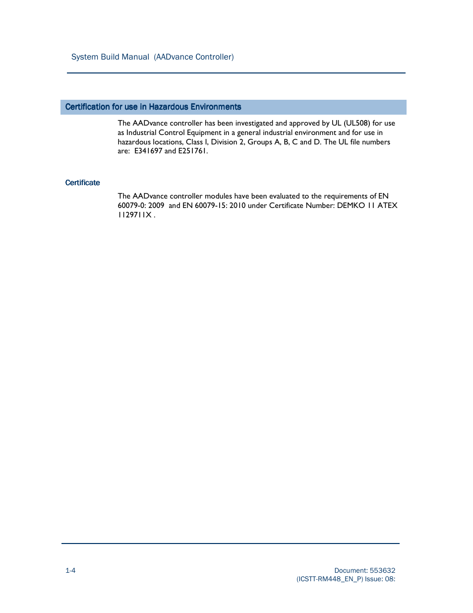 Rockwell Automation AADvance Controller System Build User Manual | Page 14 / 130