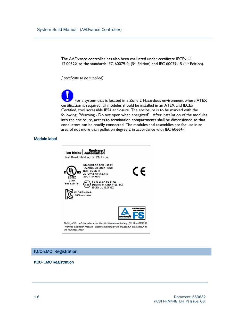 Rockwell Automation AADvance Controller System Build User Manual | Page 16 / 130