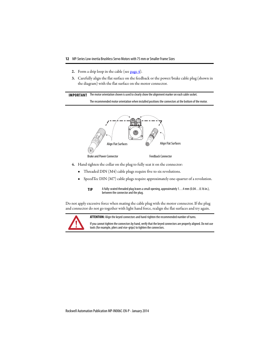 Rockwell Automation MPL-xxxx Low-inertia Servo Motors 75 mm or Smaller  User Manual | Page 12 / 22