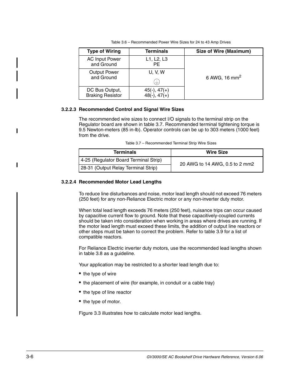 Rockwell Automation GV3000/SE AC Bookshelf Drive Hardware Ref, Installation, and Troubleshooting User Manual | Page 34 / 96