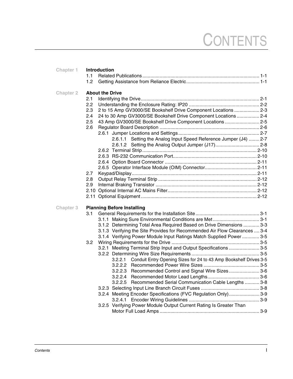 Rockwell Automation GV3000/SE AC Bookshelf Drive Hardware Ref, Installation, and Troubleshooting User Manual | Page 7 / 96