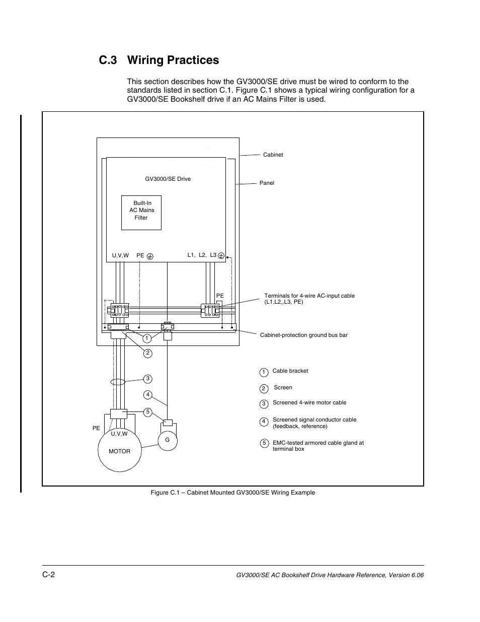 Wiring practices, C.3 wiring practices | Rockwell Automation GV3000/SE AC Bookshelf Drive Hardware Ref, Installation, and Troubleshooting User Manual | Page 86 / 96