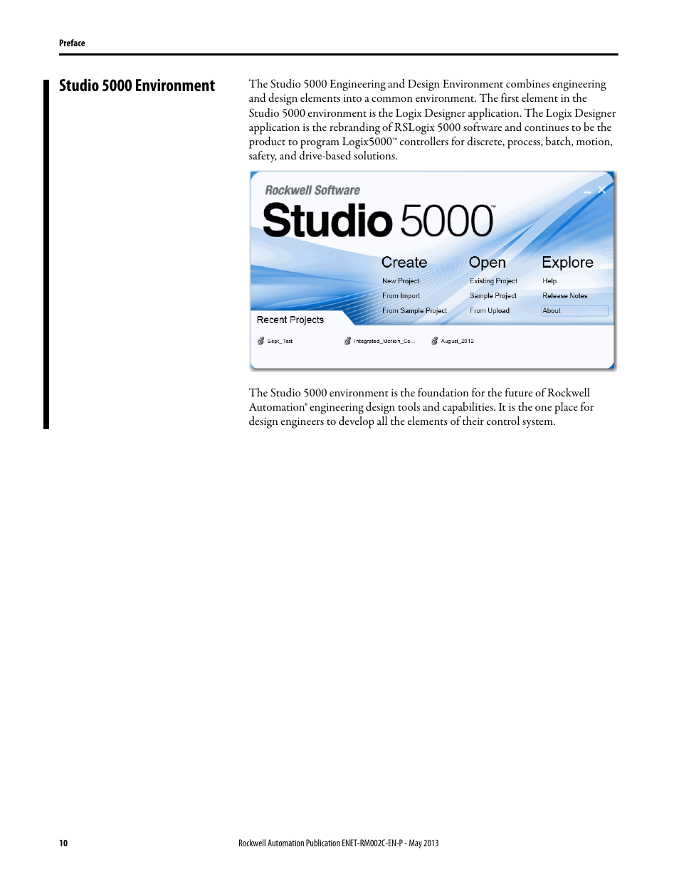 Studio 5000 environment | Rockwell Automation Ethernet Design Considerations Reference Manual User Manual | Page 10 / 106