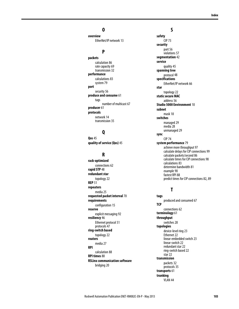 Rockwell Automation Ethernet Design Considerations Reference Manual User Manual | Page 103 / 106