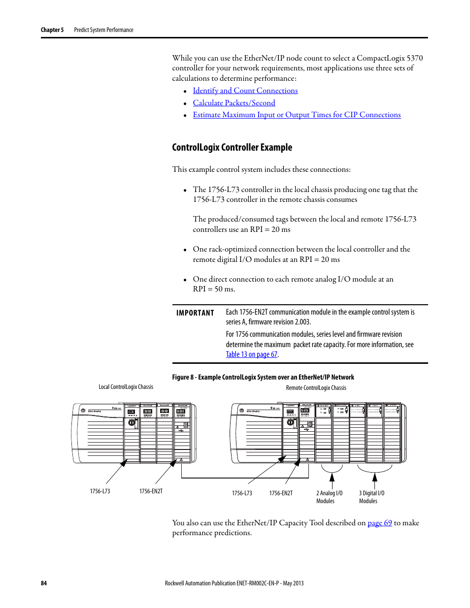 Controllogix controller example | Rockwell Automation Ethernet Design Considerations Reference Manual User Manual | Page 84 / 106