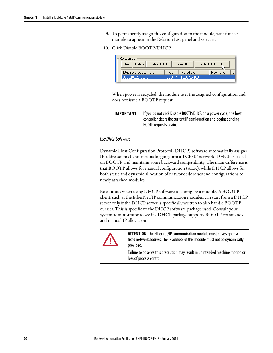 Rockwell Automation 1756-Enxxx_Ewxxx EtherNet/IP Modules Installation Instructions User Manual | Page 20 / 104