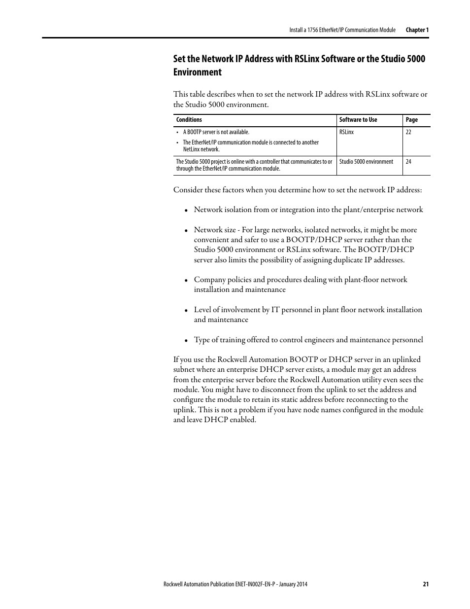 Rockwell Automation 1756-Enxxx_Ewxxx EtherNet/IP Modules Installation Instructions User Manual | Page 21 / 104