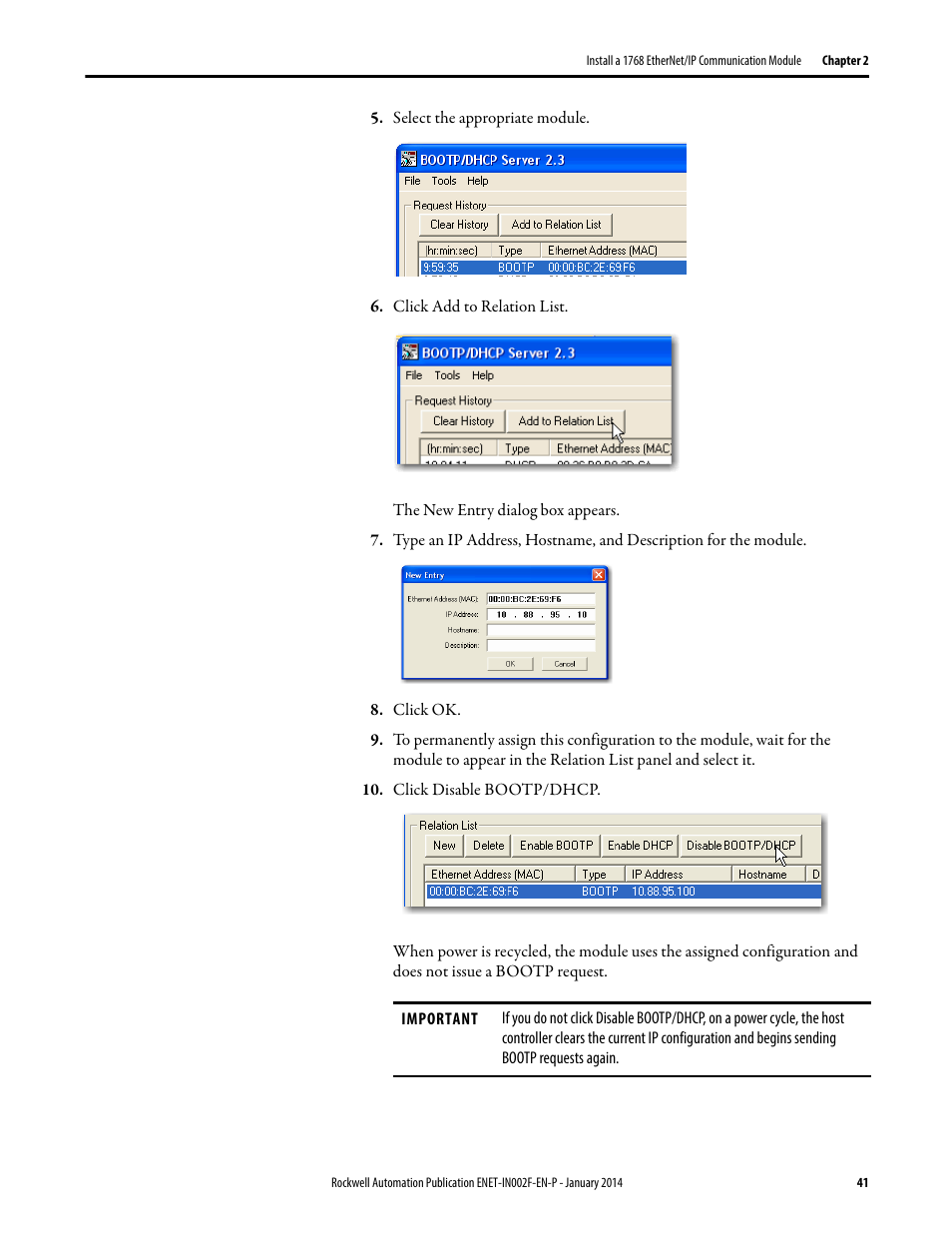 Rockwell Automation 1756-Enxxx_Ewxxx EtherNet/IP Modules Installation Instructions User Manual | Page 41 / 104