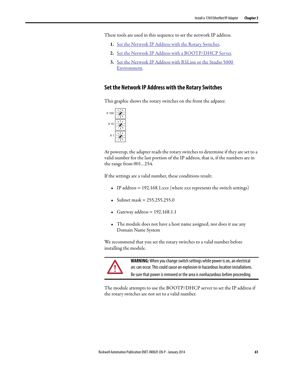 Rockwell Automation 1756-Enxxx_Ewxxx EtherNet/IP Modules Installation Instructions User Manual | Page 61 / 104