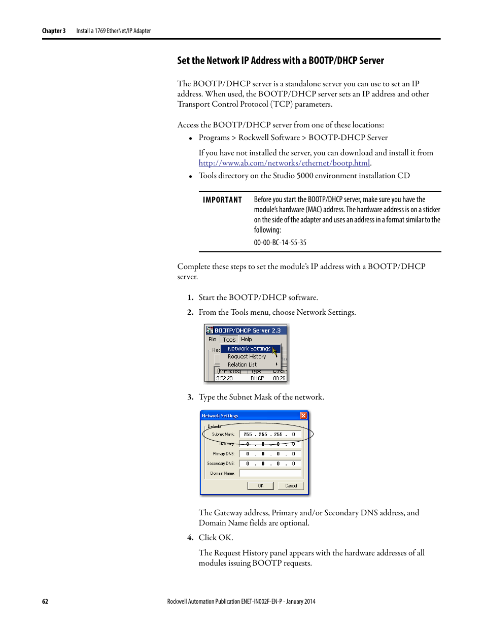 Rockwell Automation 1756-Enxxx_Ewxxx EtherNet/IP Modules Installation Instructions User Manual | Page 62 / 104