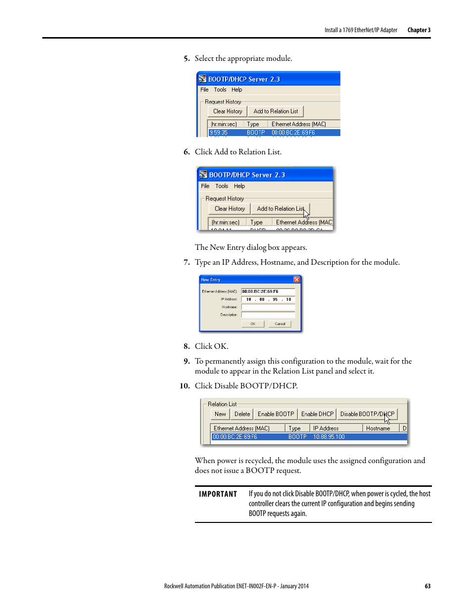 Rockwell Automation 1756-Enxxx_Ewxxx EtherNet/IP Modules Installation Instructions User Manual | Page 63 / 104