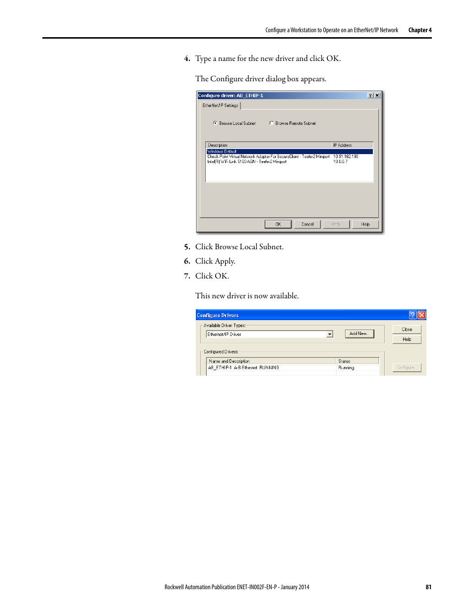Rockwell Automation 1756-Enxxx_Ewxxx EtherNet/IP Modules Installation Instructions User Manual | Page 81 / 104