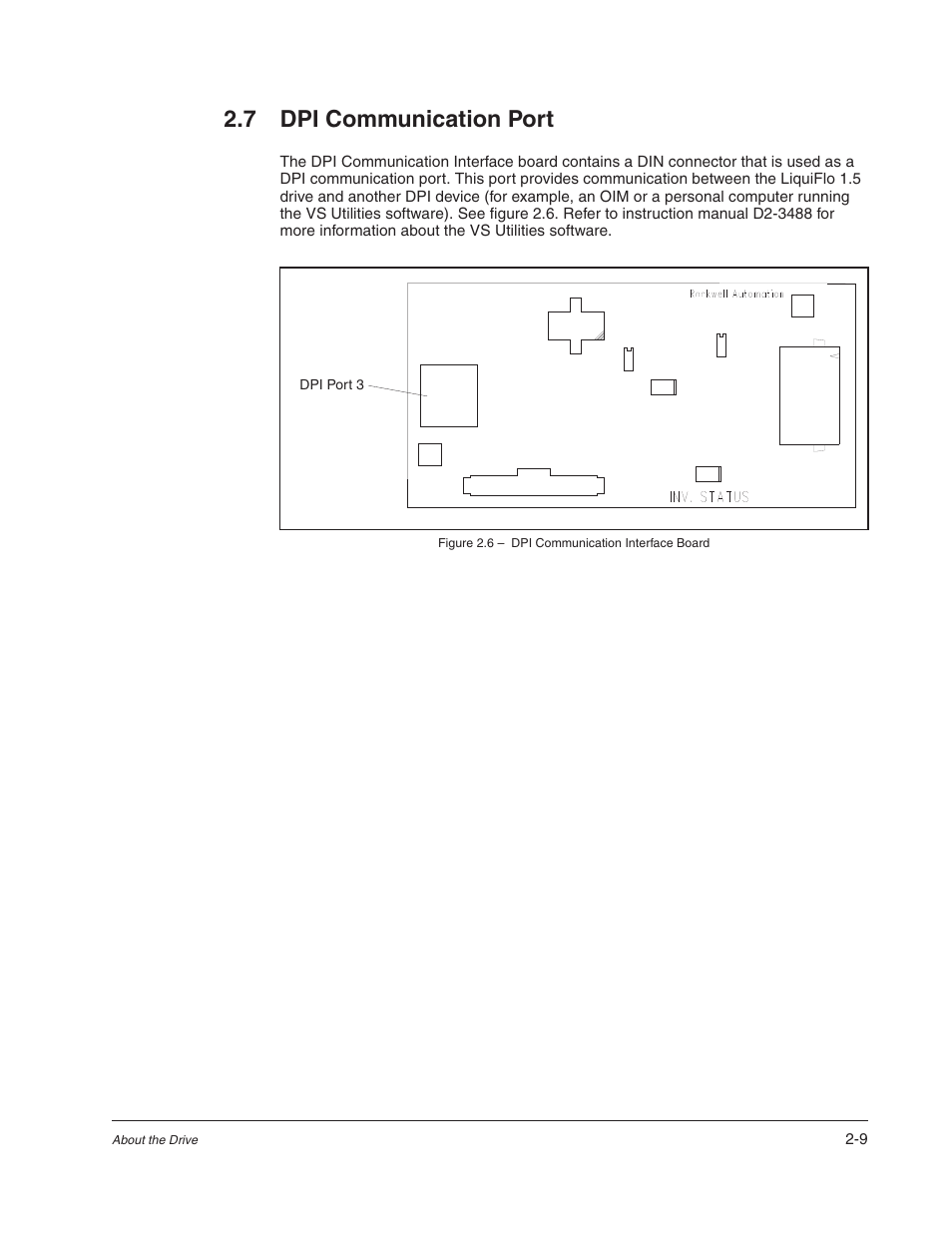 7 dpi communication port | Rockwell Automation Liqui-Flo 1.5 AC Power Modules V1.2 User Manual | Page 19 / 74