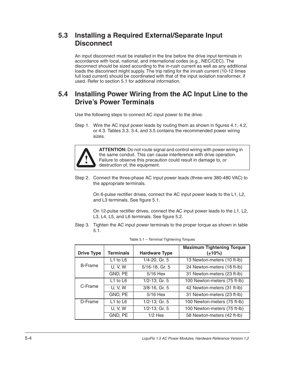 Rockwell Automation Liqui-Flo 1.5 AC Power Modules V1.2 User Manual | Page 42 / 74