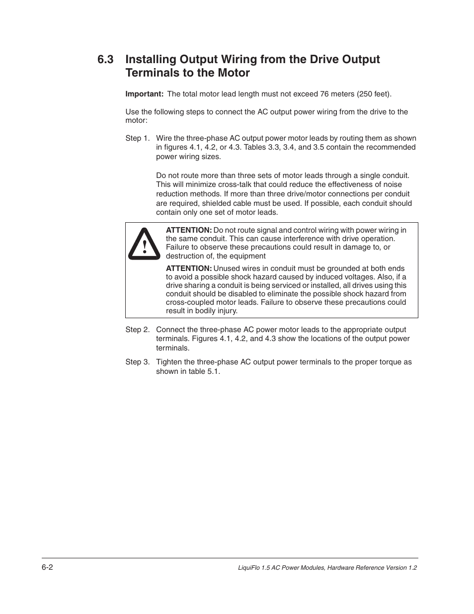 Rockwell Automation Liqui-Flo 1.5 AC Power Modules V1.2 User Manual | Page 44 / 74