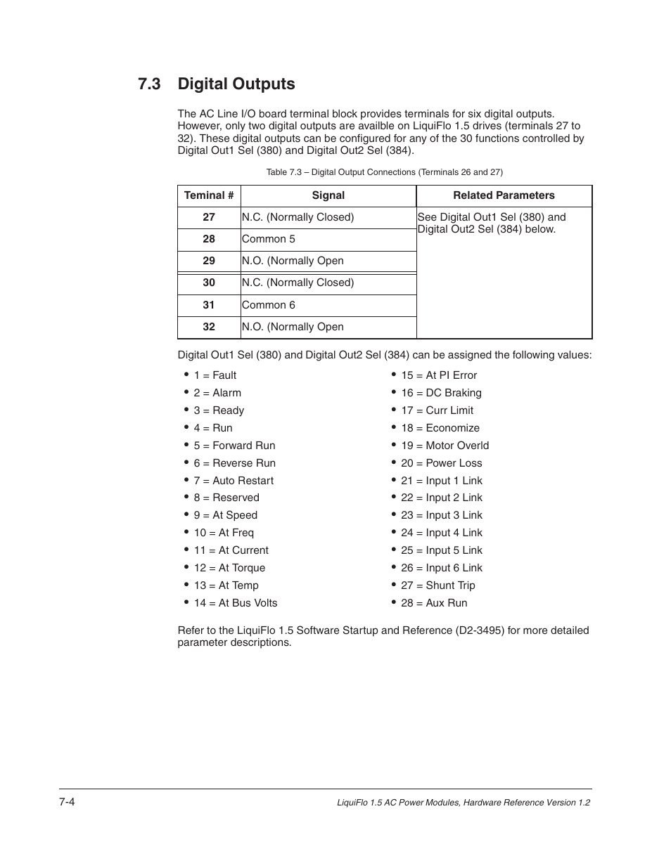 3 digital outputs | Rockwell Automation Liqui-Flo 1.5 AC Power Modules V1.2 User Manual | Page 48 / 74