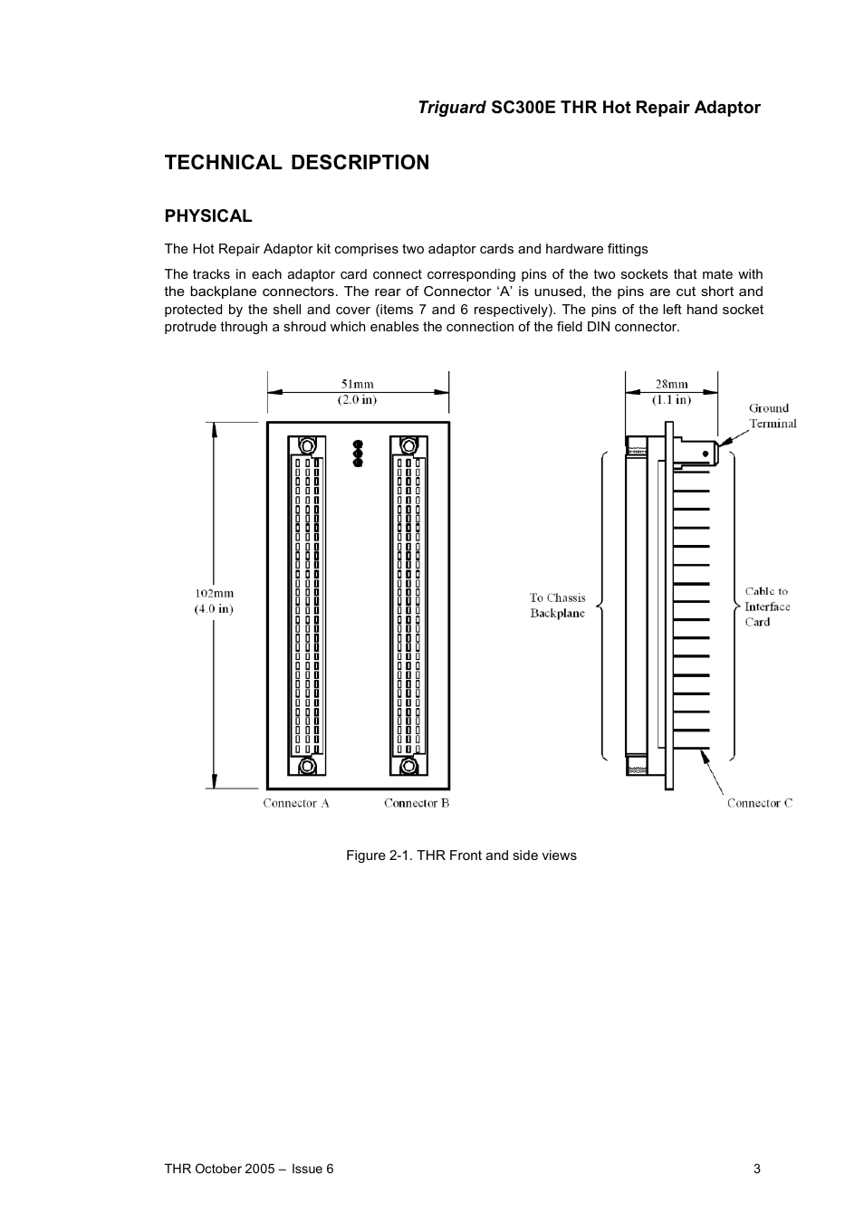 Technical description | Rockwell Automation THR Hot Repair Adaptor User Manual | Page 3 / 7