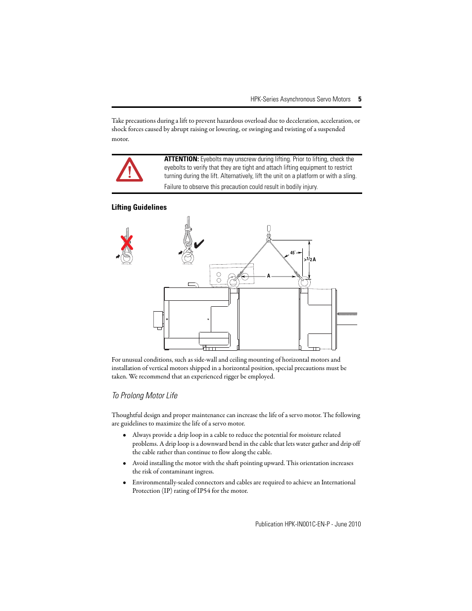 Rockwell Automation HPK-Series Asynchronous Servo Motor User Manual | Page 5 / 36