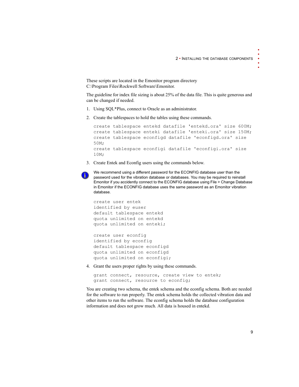 Rockwell Automation Emonitor with an Oracle Multi-User Database User Manual | Page 13 / 42