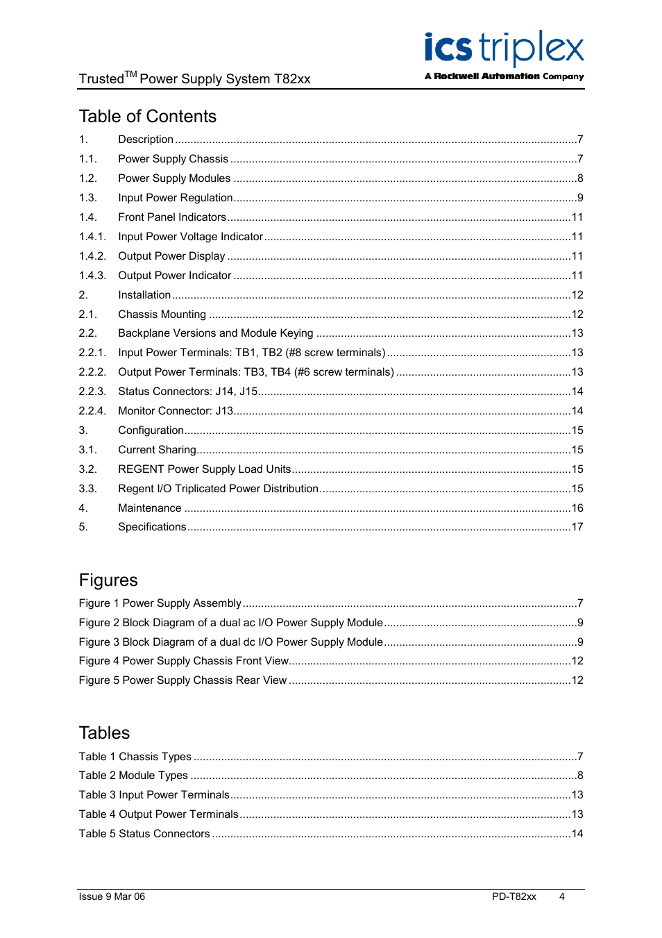 Rockwell Automation T82xx Trusted High Integrity Power Supply 110-240V ac and 24V dc User Manual | Page 4 / 18