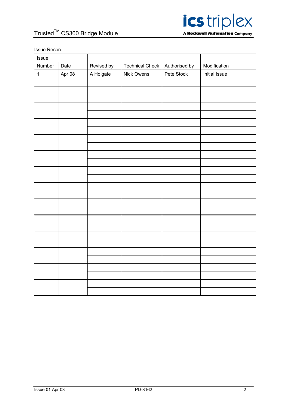 Trusted, Cs300 bridge module | Rockwell Automation CS300 Trusted CS300 Bridge Module User Manual | Page 2 / 34