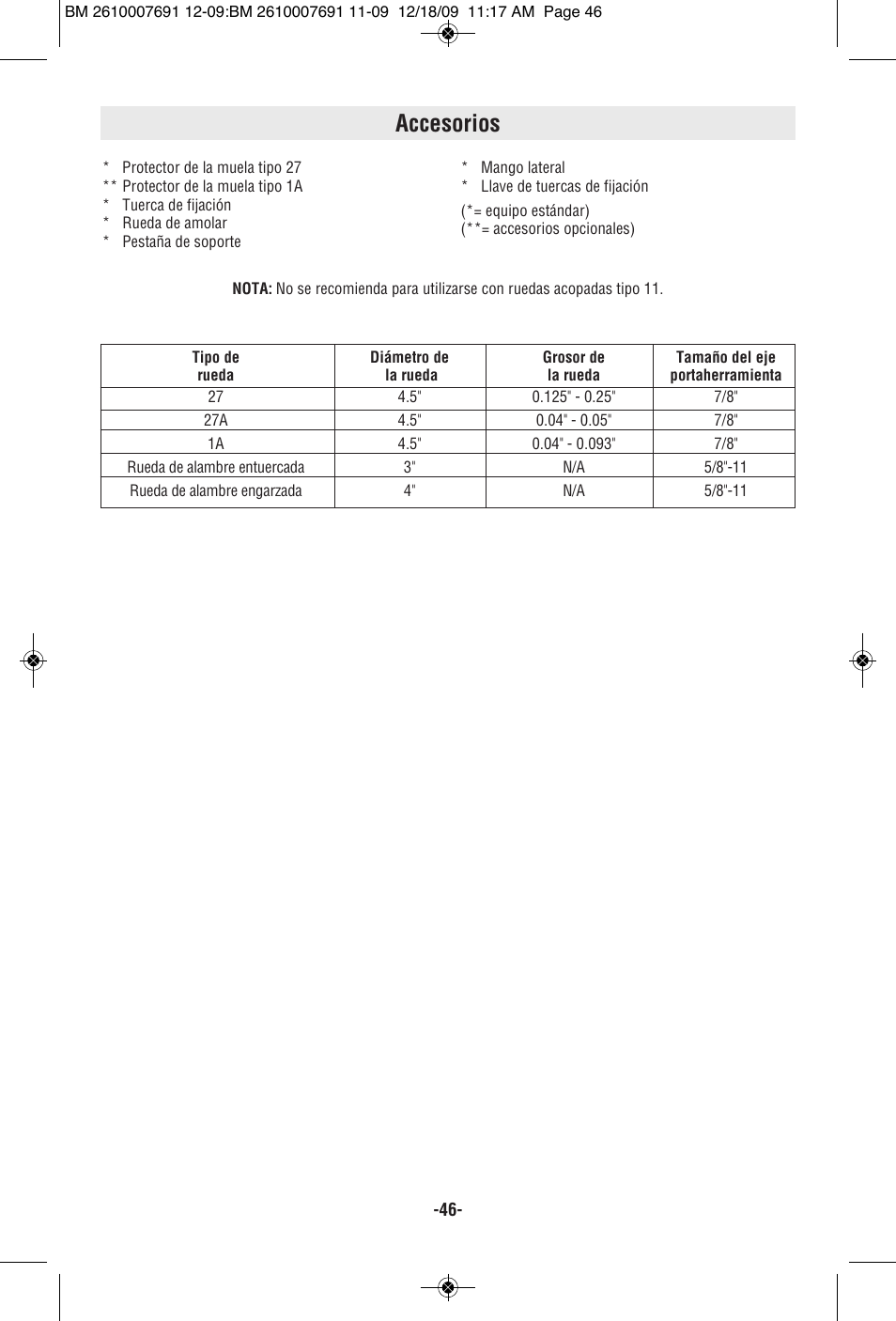 Accesorios | Bosch 1380 SLIM User Manual | Page 46 / 48