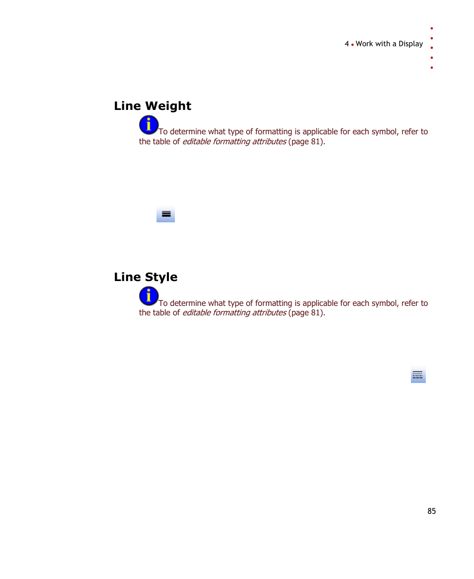 Line weight, Line style | Rockwell Automation FactoryTalk Historian SE ProcessBook 3.2 User Guide User Manual | Page 103 / 378