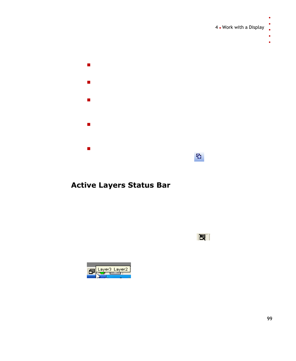 Active layers status bar | Rockwell Automation FactoryTalk Historian SE ProcessBook 3.2 User Guide User Manual | Page 117 / 378