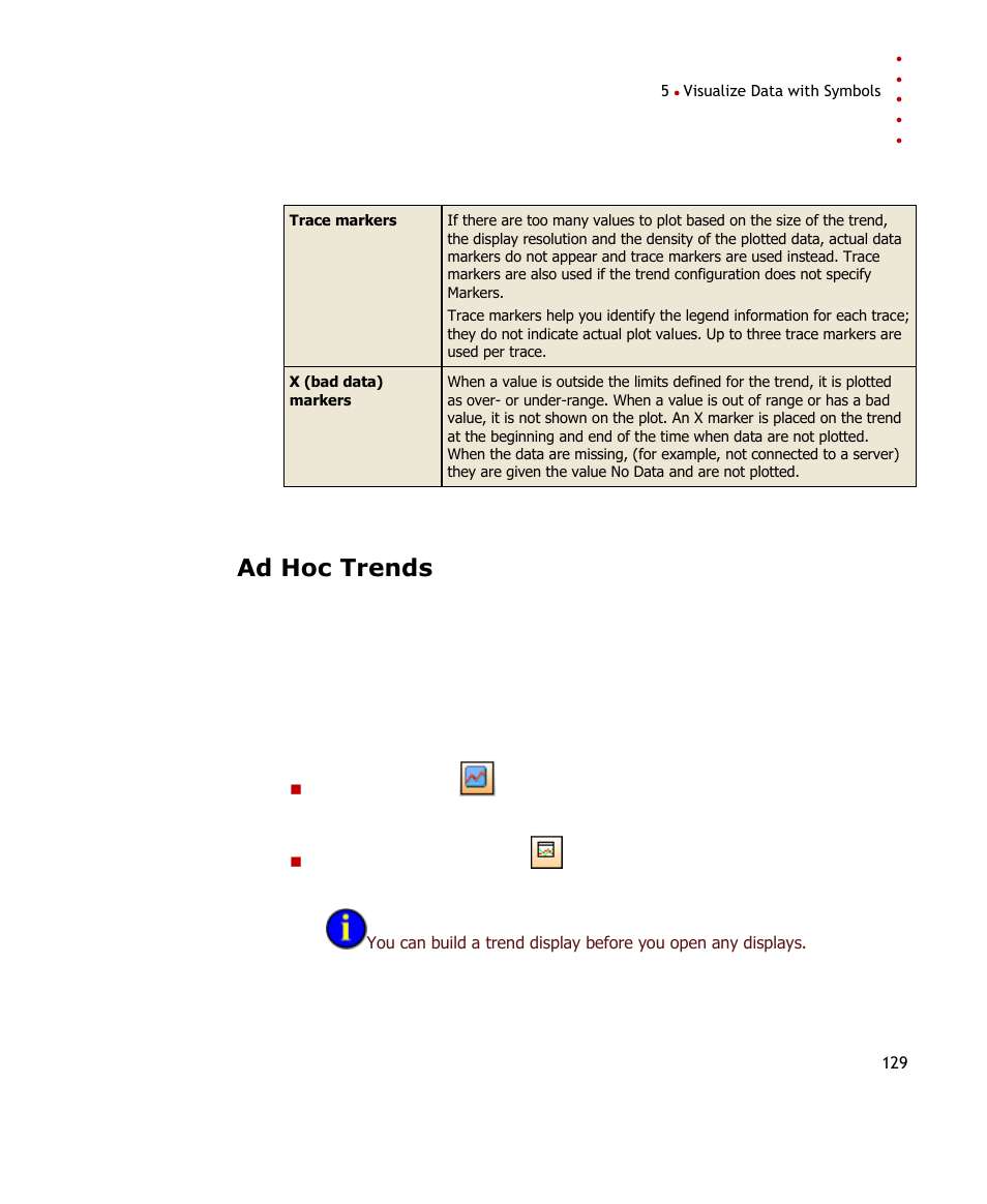 Ad hoc trends | Rockwell Automation FactoryTalk Historian SE ProcessBook 3.2 User Guide User Manual | Page 147 / 378
