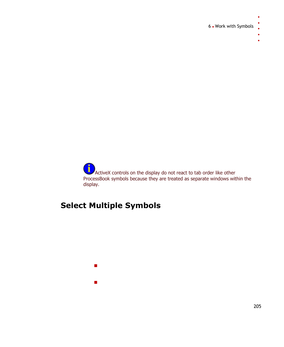 Select multiple symbols | Rockwell Automation FactoryTalk Historian SE ProcessBook 3.2 User Guide User Manual | Page 223 / 378