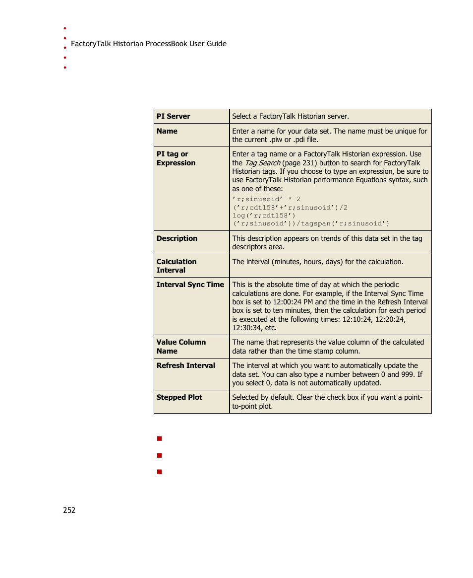 Review the following for additional information, Click ok to save your changes, The node name and tag name must be valid | Rockwell Automation FactoryTalk Historian SE ProcessBook 3.2 User Guide User Manual | Page 270 / 378