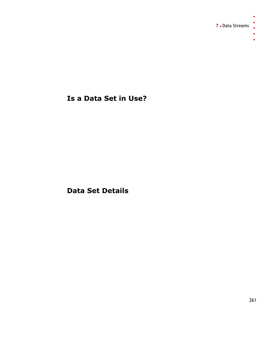 Is a data set in use, Data set details | Rockwell Automation FactoryTalk Historian SE ProcessBook 3.2 User Guide User Manual | Page 279 / 378