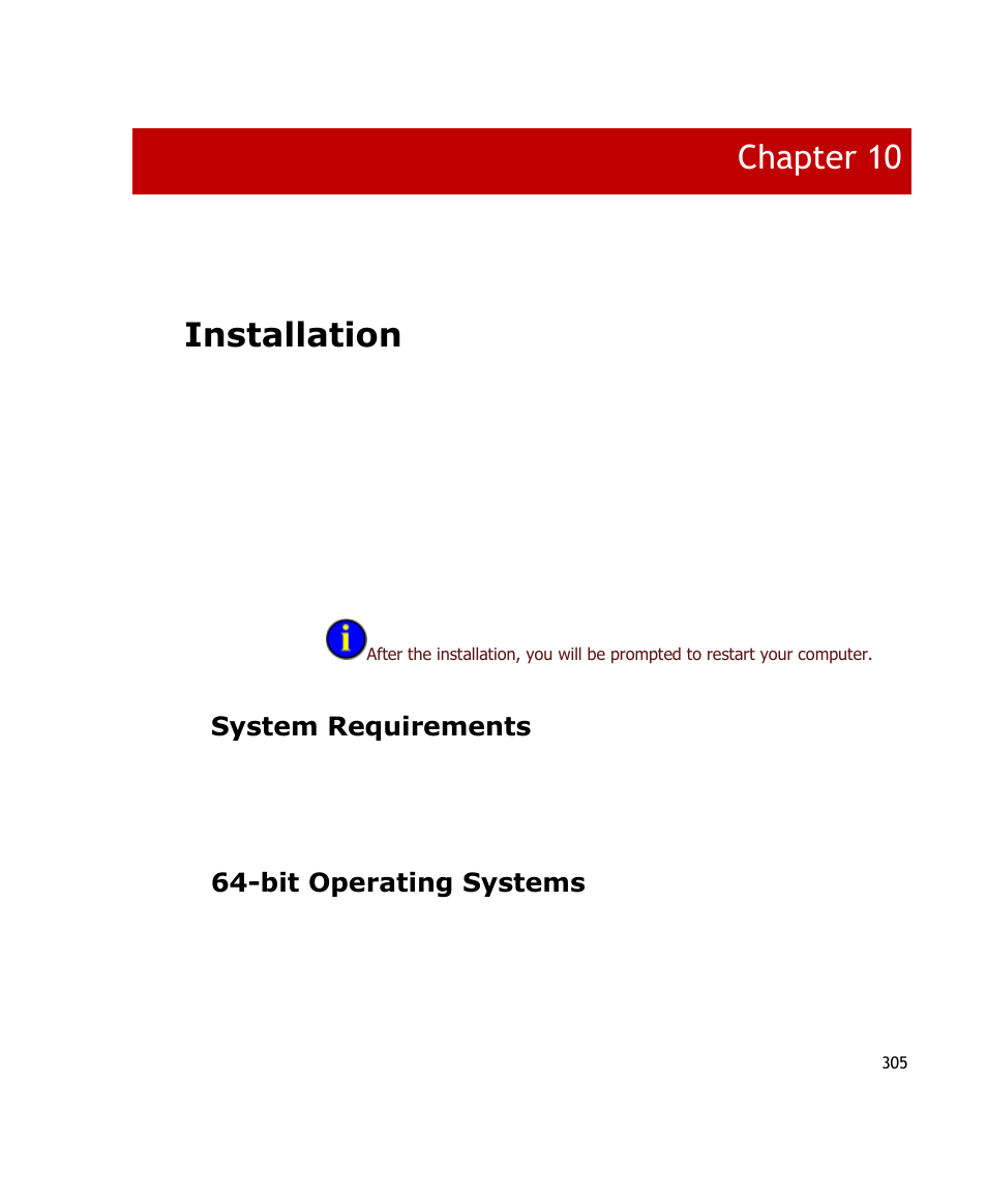 Installation, System requirements, Bit operating systems | Chapter 10 | Rockwell Automation FactoryTalk Historian SE ProcessBook 3.2 User Guide User Manual | Page 323 / 378