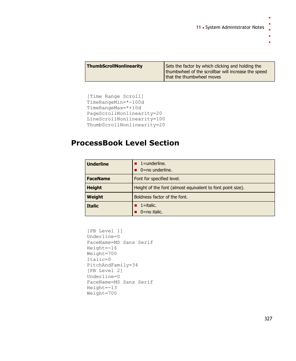 Processbook level section, Example | Rockwell Automation FactoryTalk Historian SE ProcessBook 3.2 User Guide User Manual | Page 345 / 378