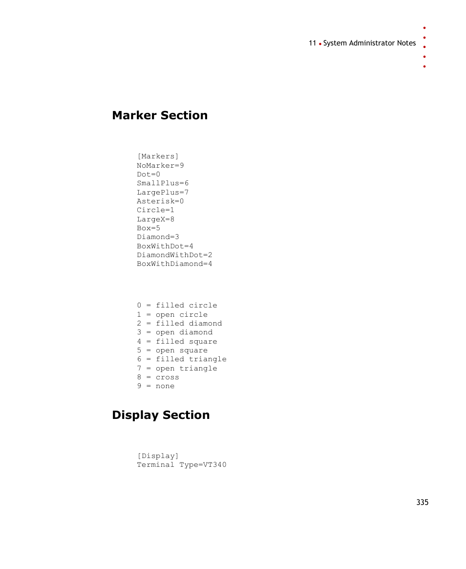 Marker section, Display section, E 335) | Rockwell Automation FactoryTalk Historian SE ProcessBook 3.2 User Guide User Manual | Page 353 / 378