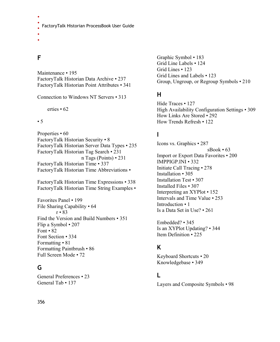 Rockwell Automation FactoryTalk Historian SE ProcessBook 3.2 User Guide User Manual | Page 374 / 378