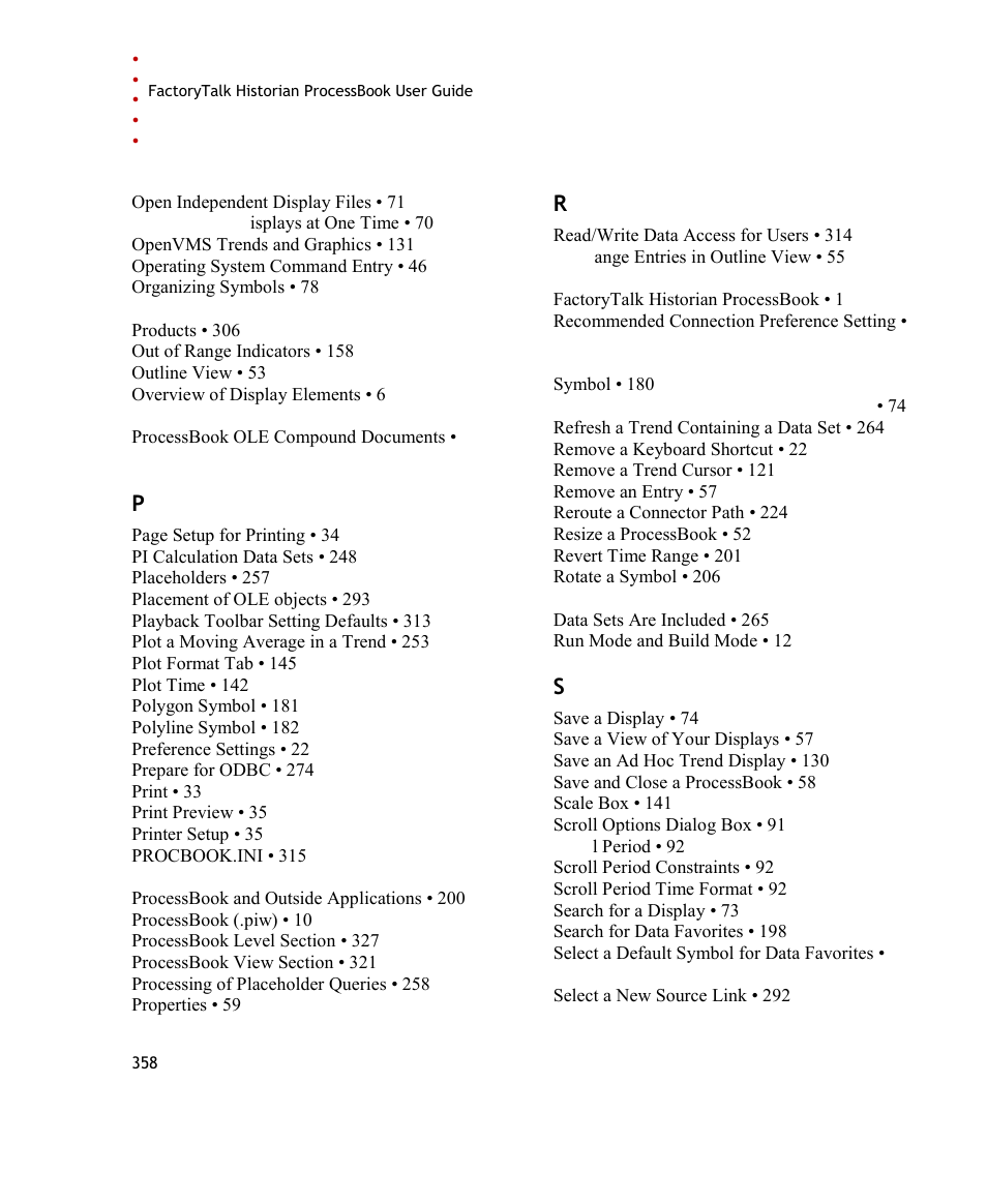 Rockwell Automation FactoryTalk Historian SE ProcessBook 3.2 User Guide User Manual | Page 376 / 378