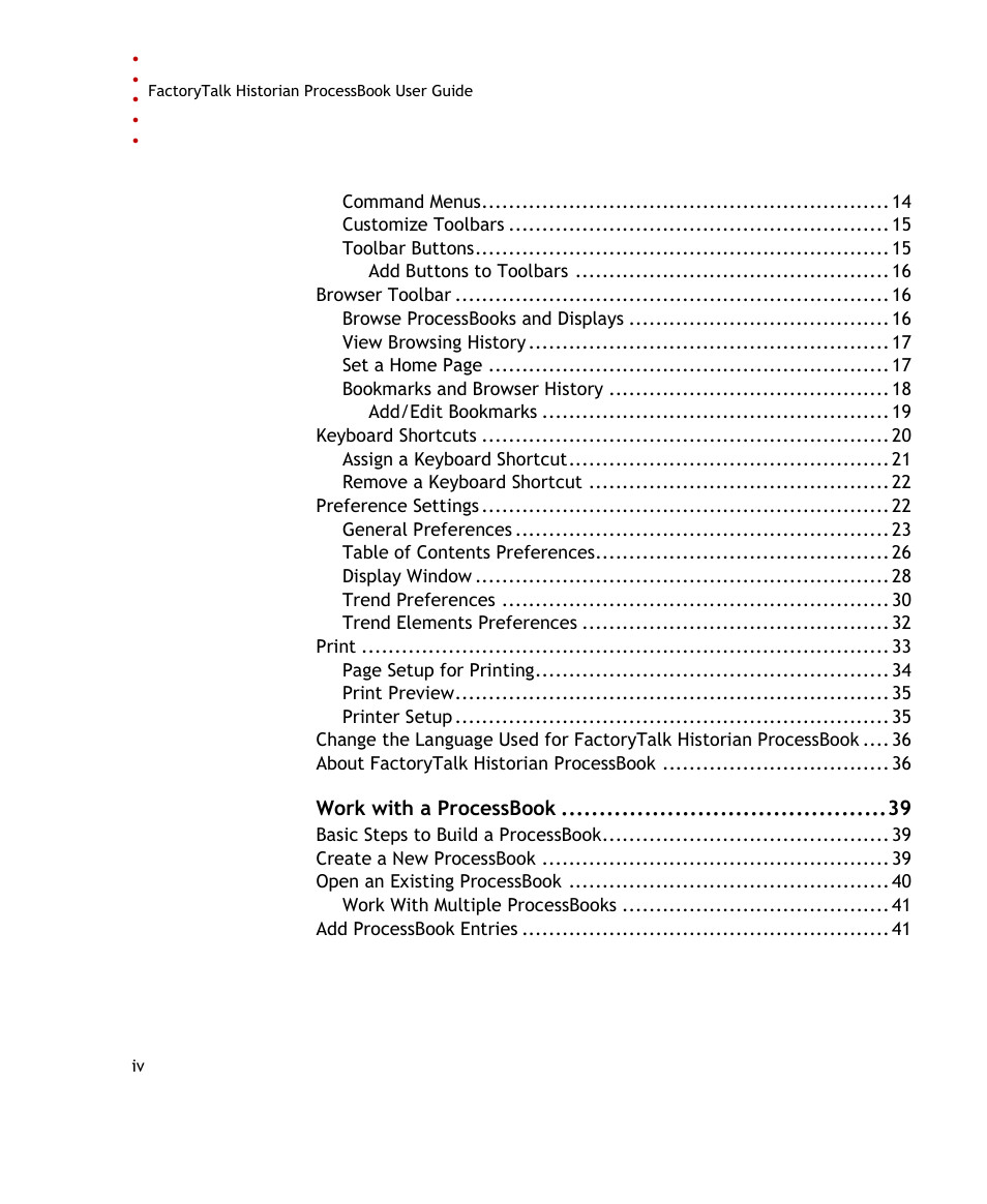 Rockwell Automation FactoryTalk Historian SE ProcessBook 3.2 User Guide User Manual | Page 4 / 378