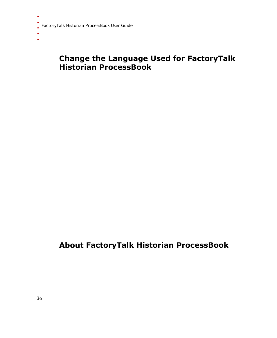 About factorytalk historian processbook | Rockwell Automation FactoryTalk Historian SE ProcessBook 3.2 User Guide User Manual | Page 54 / 378