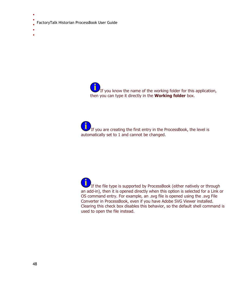 Rockwell Automation FactoryTalk Historian SE ProcessBook 3.2 User Guide User Manual | Page 66 / 378