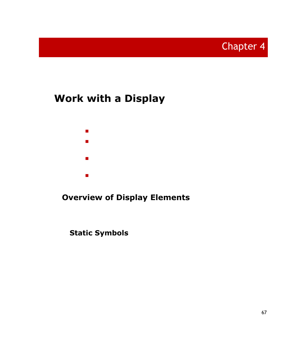 Work with a display, Overview of display elements, Static symbols | Chapter 4 | Rockwell Automation FactoryTalk Historian SE ProcessBook 3.2 User Guide User Manual | Page 85 / 378