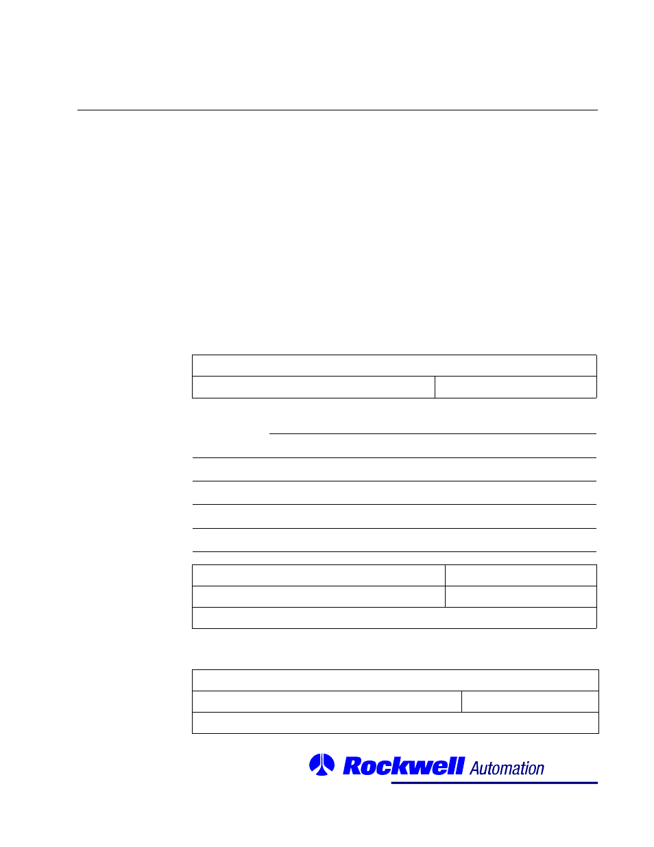 Documentation improvement form | Rockwell Automation SA500 Drive Configuration and Programming User Manual | Page 125 / 126