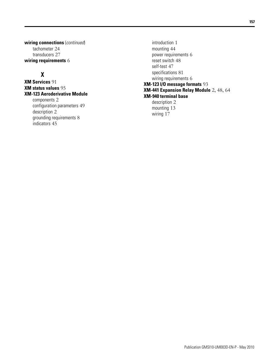 Rockwell Automation 1440-VAD02-01RA XM-123 Aeroderivative Module User Manual | Page 165 / 166